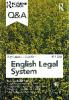 Cover of Routledge Q&A: English Legal System 2011 - 2012