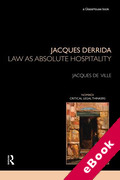 Cover of Jacques Derrida: Law as Absolute Hospitality (eBook)