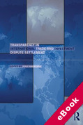Cover of Transparency in International Trade and Investment Dispute Settlement (eBook)