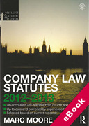 Cover of Routledge Student Statutes: Company Law Statutes 2012 - 2013 (eBook)