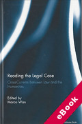 Cover of Reading the Legal Case: Cross-Currents Between Law and the Humanities (eBook)