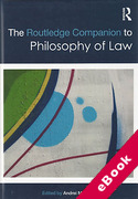 Cover of The Routledge Companion to Philosophy of Law (eBook)