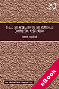Cover of Legal Interpretation in International Commercial Arbitration (eBook)