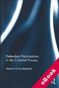Cover of Defendant Participation in the Criminal Process (eBook)