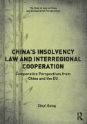 Cover of China&#8217;s Insolvency Law and Interegional Cooperation