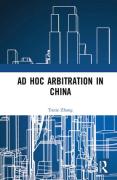 Cover of Ad Hoc Arbitration in China