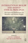 Cover of International Biolaw and Shared Ethical Principles: The Universal Declaration on Bioethics and Human Rights