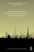 Cover of Populist Challenges to Constitutional Interpretation in Europe and Beyond