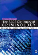 Cover of Sage Dictionary of Criminology