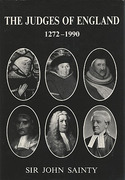 Cover of The Judges of England 1272-1990: A List of Judges of the Superior Courts