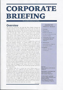 Cover of Corporate Briefing: Print Only