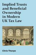 Cover of Implied Trusts and Beneficial Ownership in Modern UK Tax Law