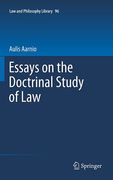 Cover of Essays on the Doctrinal Study of Law