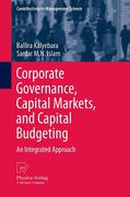 Cover of Corporate Governance, Capital Markets, and Capital Budgeting
