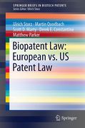 Cover of Biopatent Law: European Patent Law vs. US Patent Law