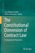 Cover of The Constitutional Dimension of Contract Law: A Comparative Perspective