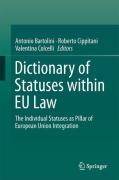 Cover of Dictionary of Statuses within EU Law: The Individual Statuses as Pillar of European Union Integration