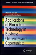 Cover of Applications of Blockchain Technology in Business: Challenges and Opportunities