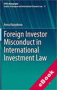 Cover of Foreign Investor Misconduct in International Investment Law (eBook)