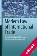 Cover of Modern Law of International Trade: Comparative Export Trade and International Harmonization (eBook)