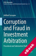 Cover of Corruption and Fraud in Investment Arbitration : Procedural and Substantive Challenges (eBook)