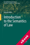 Cover of Introduction to the Semantics of Law (eBook)