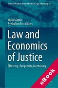 Cover of Law and Economics of Justice: Efficiency, Reciprocity, Meritocracy (eBook)