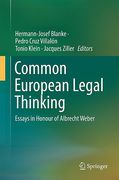 Cover of Common European Legal Thinking: Essays in Honour of Albrecht Weber