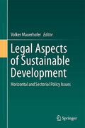 Cover of Legal Aspects of Sustainable Development: Horizontal and Sectorial Policy Issues