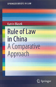 Cover of Rule of Law in China: A Comparative Approach