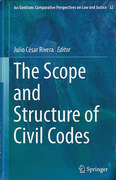 Cover of The Scope and Structure of Civil Codes