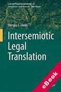 Cover of Intersemiotic Legal Translation (eBook)