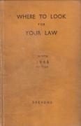 Cover of Where to Look for Your Law 9th ed
