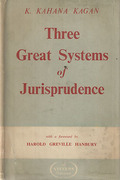 Cover of Three Great Systems of Jurisprudence