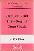 Cover of The Hamlyn Lectures: Judge and Jurist in the Reign of Queen Victoria
