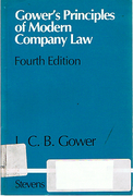 Cover of Gower's Principles of Morden Company Law 4th ed with 1981 Supplement