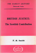 Cover of The Hamlyn Lectures: British Justice: The Scottish Contribution