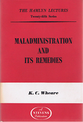 Cover of The Hamlyn Lectures: Maladministration and Its Remedies