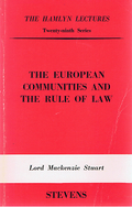 Cover of The Hamlyn Lectures: The European Communities and the Rule of Law