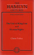 Cover of The Hamlyn Lectures: The United Kingdom and Human Rights