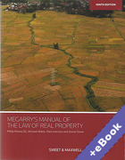 Cover of Megarry's Manual of the Law of Real Property (Book &#38; eBook Pack)
