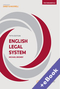 Cover of English Legal System: The Fundamentals (Book &#38; eBook Pack)