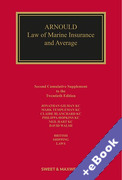 Cover of Arnould's Law of Marine Insurance and Average 20th ed: 2nd Supplement (Book &#38; eBook Pack)