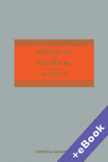 Cover of Bowstead &#38; Reynolds On Agency (Book &#38; eBook Pack)