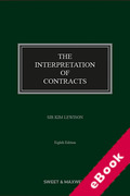 Cover of The Interpretation of Contracts (eBook)