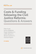 Cover of Costs &#38; Funding following the Civil Justice Reforms: Questions &#38; Answers