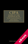 Cover of CIPA Guide to the Patents Acts: 9th ed with 4th Supplement (eBook)