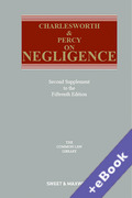 Cover of Charlesworth &#38; Percy on Negligence 15th ed: 2nd Supplement (Book &#38; eBook Pack)