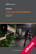Cover of The Law of Evidence (eBook)