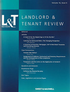Cover of Landlord and Tenant Review: Issues Only